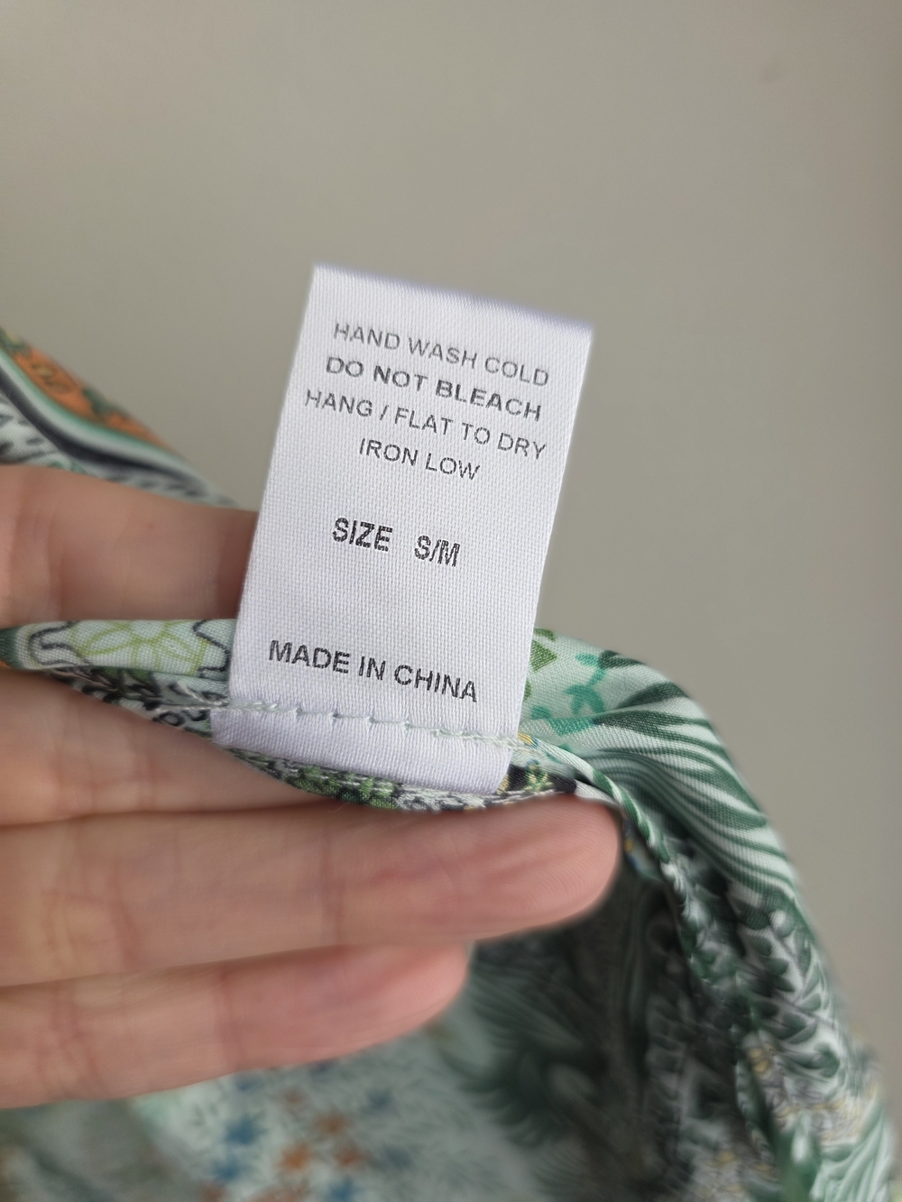 ACOA Boho Paisley Floral Satin Longline Kimono Duster Green Multi S/M - Picture 10 of 11
